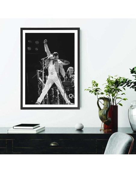  Affiche groupe Queen noir et blanc
