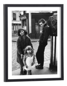 Tableau Robert Doisneau enfants noir et blanc