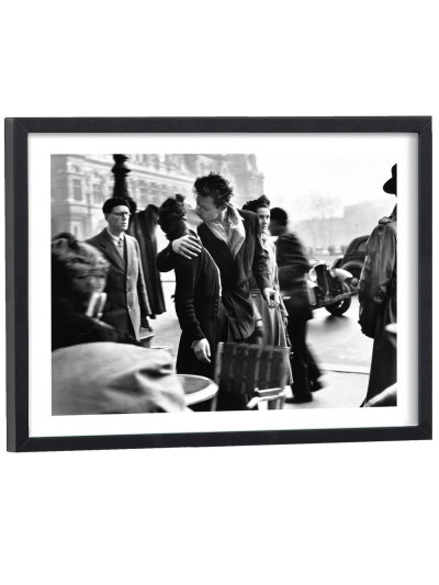 Tableau Robert Doisneau - Le Baiser de l'hôtel de ville