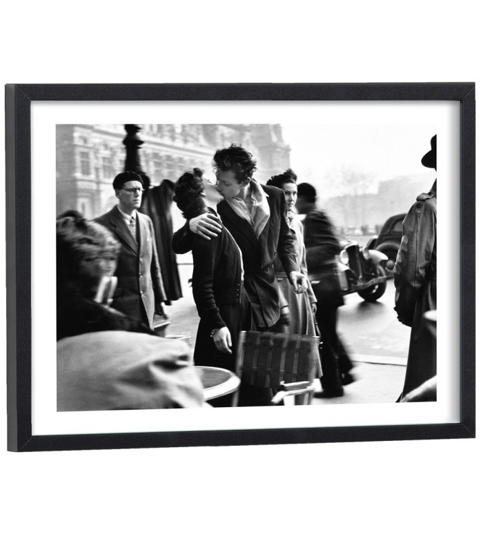 Tableau Robert Doisneau - Le Baiser de l'hôtel de ville