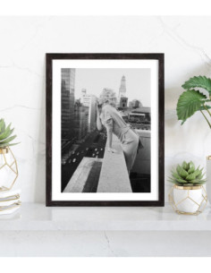 Tableau Marilyn Monroe noir et blanc 2
