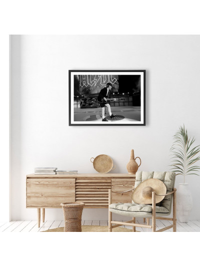  Affiche ACDC noir et blanc