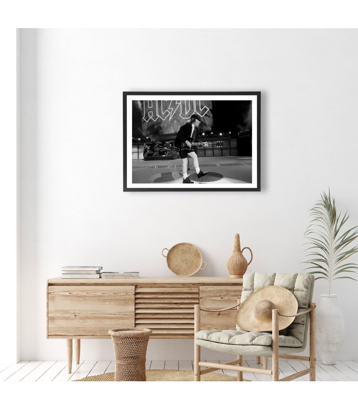  Affiche ACDC noir et blanc