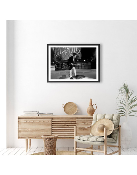  Affiche ACDC noir et blanc