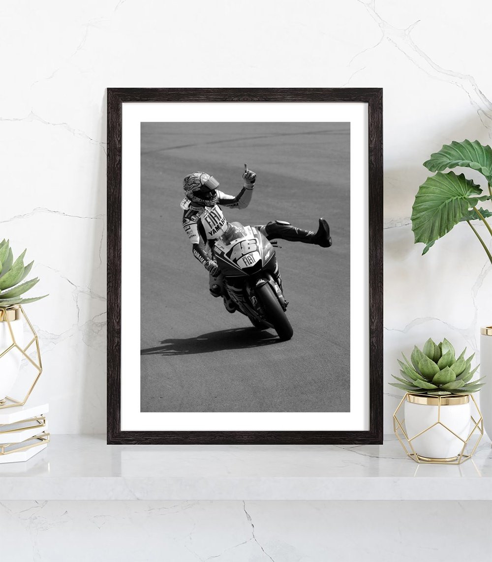 REOTTO Valentino Rossi Poster décoratif sur toile pour chambre à coucher 20 x 30 cm